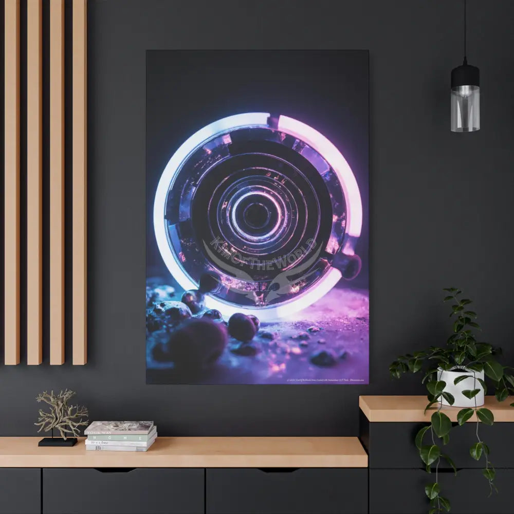 3D Black Light Block Multiverse Canvas Print — Dimensional Wall Art Canvas