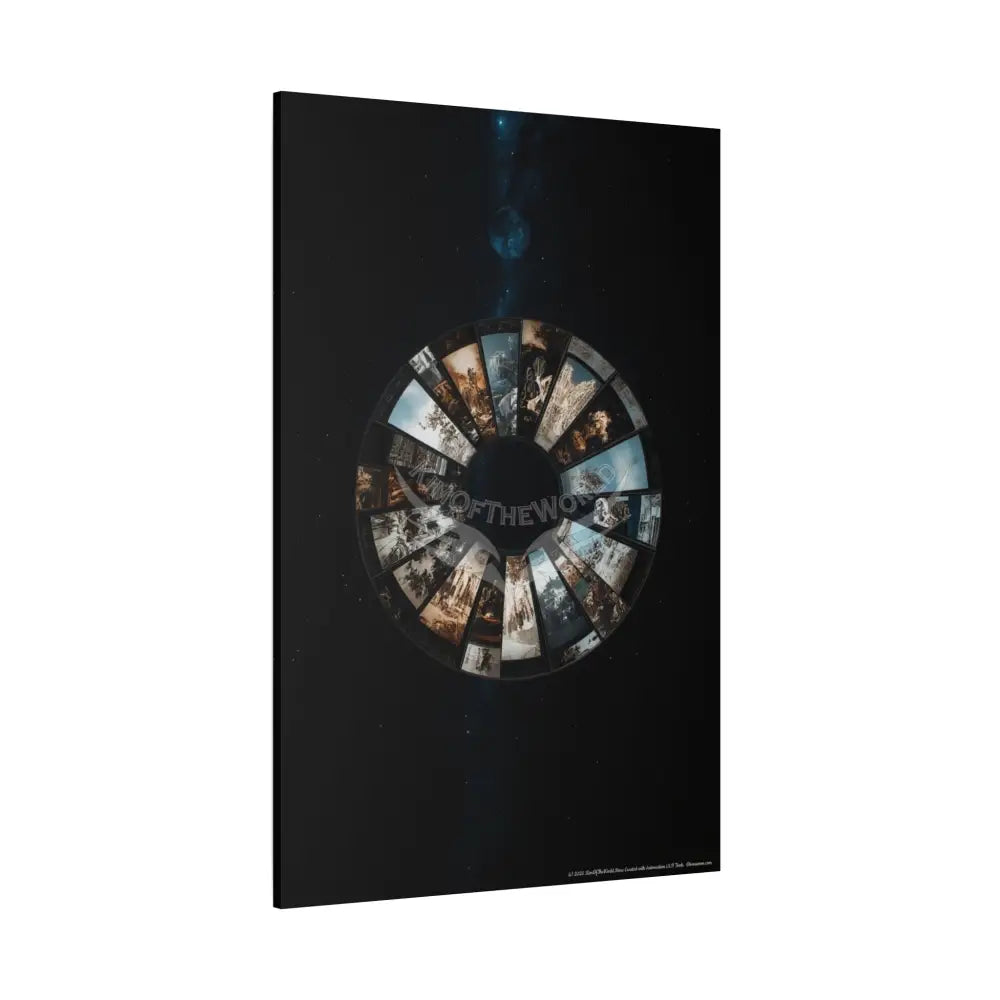3D Black Light Block Multiverse Canvas Print — Dimensional Wall Art Canvas