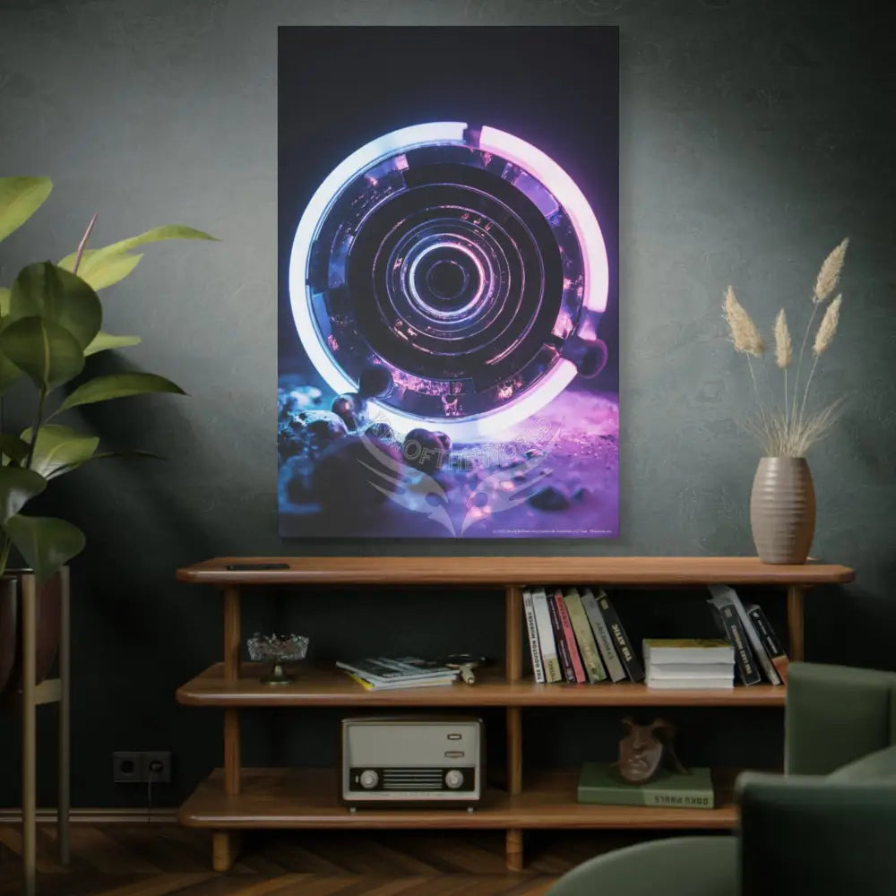 3D Black Light Block Multiverse Canvas Print — Dimensional Wall Art Canvas