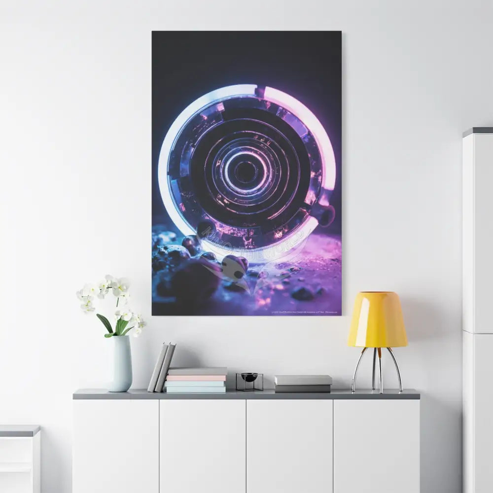 3D Black Light Block Multiverse Canvas Print — Dimensional Wall Art Canvas