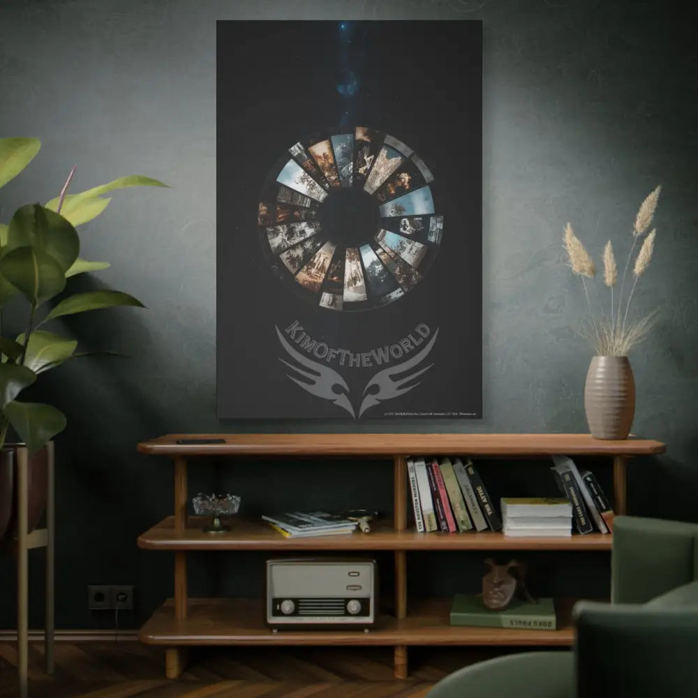 3D Black Light Block Multiverse Canvas Print — Dimensional Wall Art Canvas