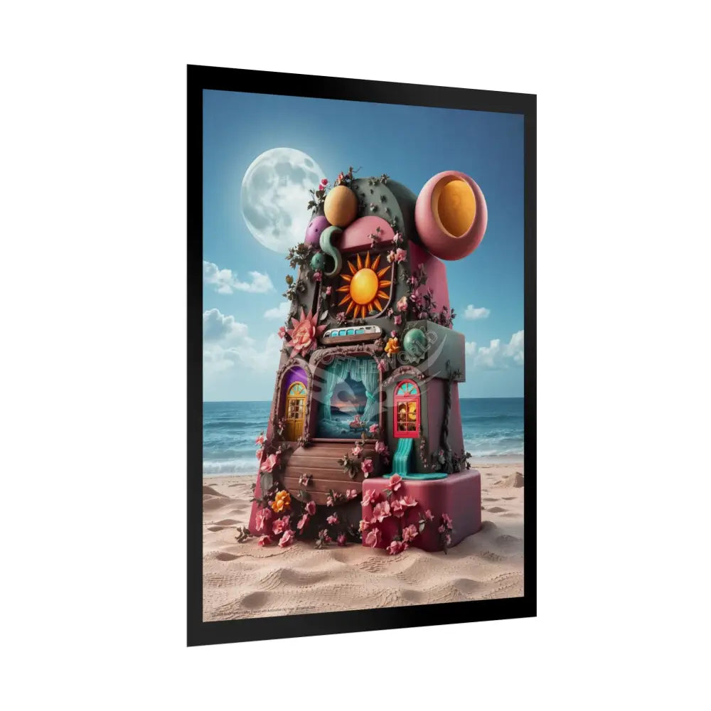 3D Block ’A’ Shape Poster — Personalized Rolled Poster for Kids’ Rooms Classrooms & Homeschool Poster