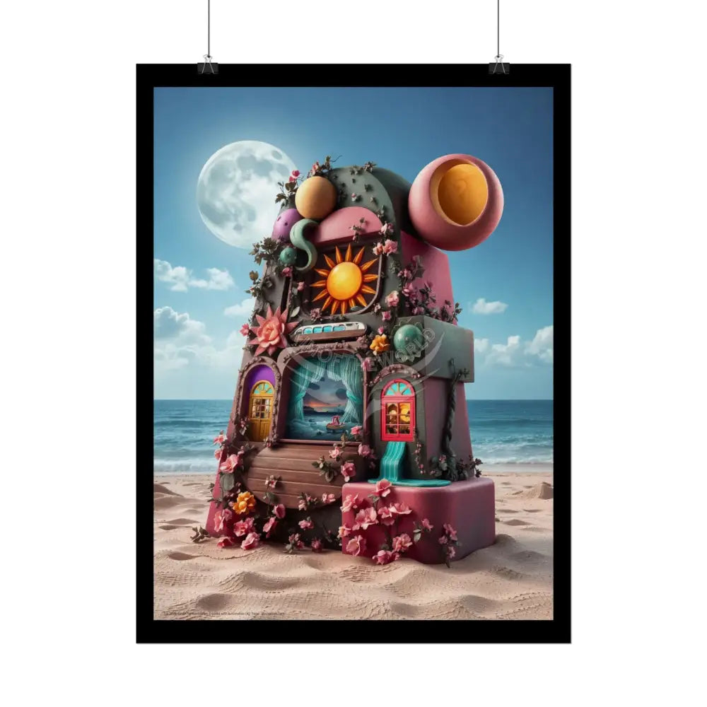 3D Block ’A’ Shape Poster — Personalized Rolled Poster for Kids’ Rooms Classrooms & Homeschool Poster