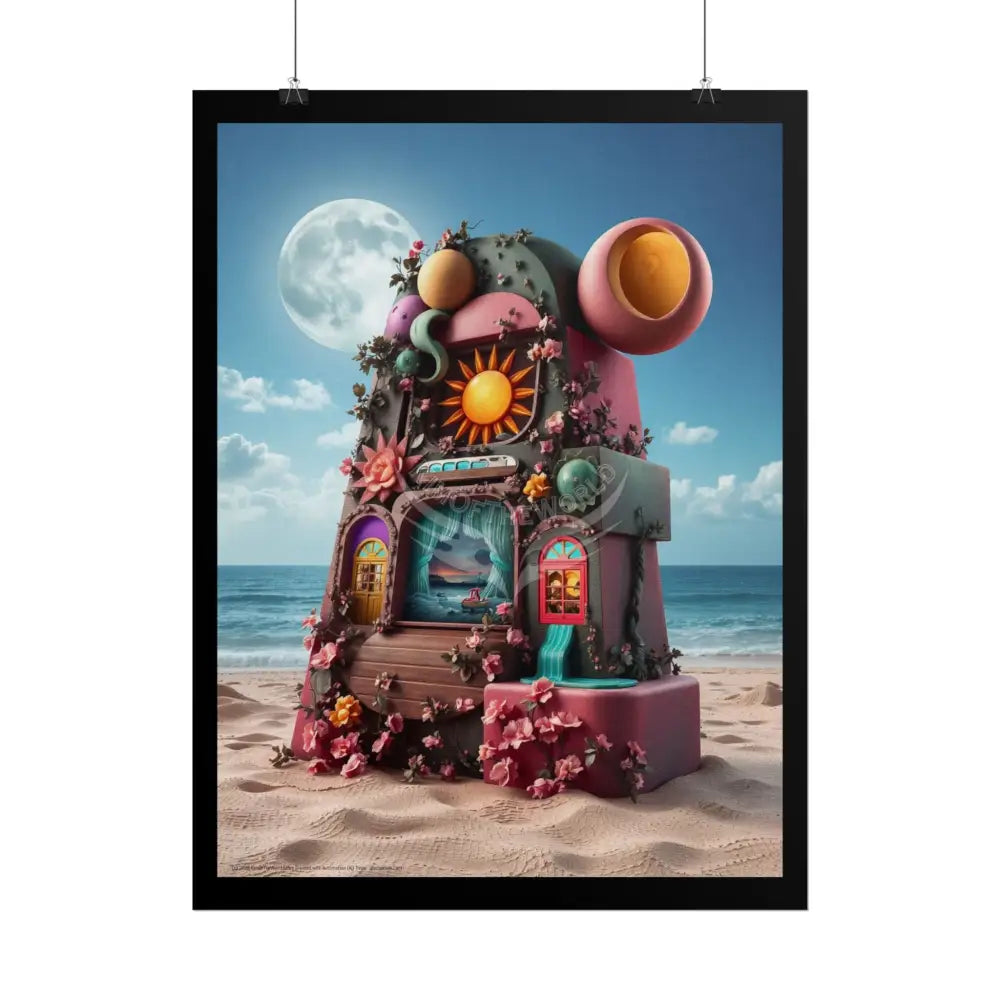 3D Block ’A’ Shape Poster — Personalized Rolled Poster for Kids’ Rooms Classrooms & Homeschool Poster