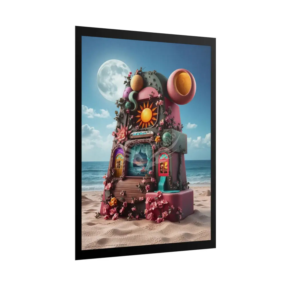 3D Block ’A’ Shape Poster — Personalized Rolled Poster for Kids’ Rooms Classrooms & Homeschool Poster