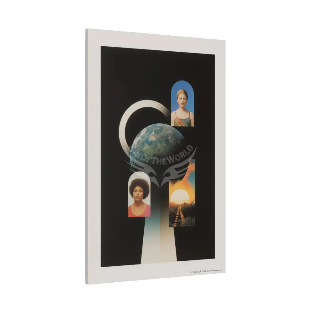 3D Block Multiverse Canvas Print — Dimensional Wall Art Canvas