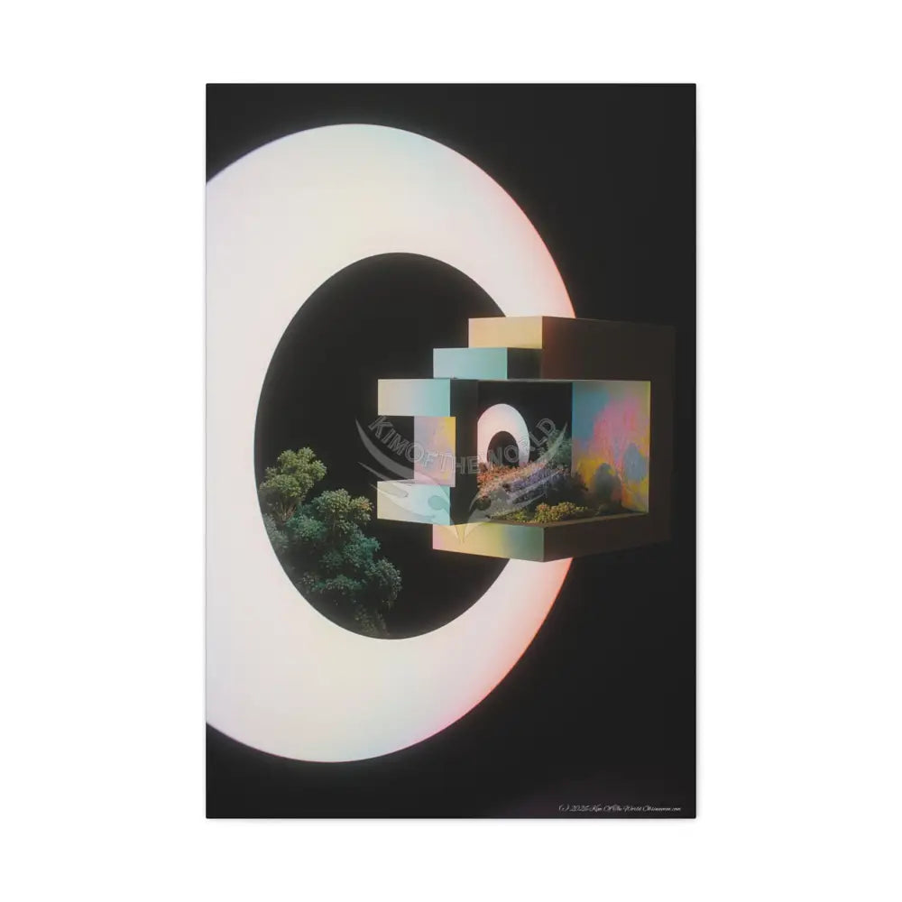 3D Block Multiverse Canvas Print — Dimensional Wall Art 24’’ x 36’’ (Vertical) / 1.25’’ Canvas