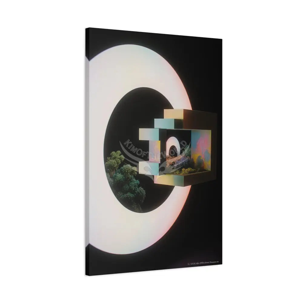 3D Block Multiverse Canvas Print — Dimensional Wall Art Canvas