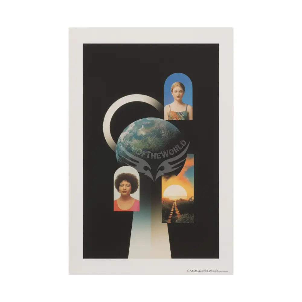 3D Block Multiverse Canvas Print — Dimensional Wall Art 40’’ x 60’’ (Vertical) / 1.25’’ Canvas