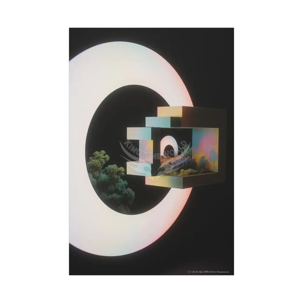 3D Block Multiverse Canvas Print — Dimensional Wall Art 40’’ x 60’’ (Vertical) / 1.25’’ Canvas