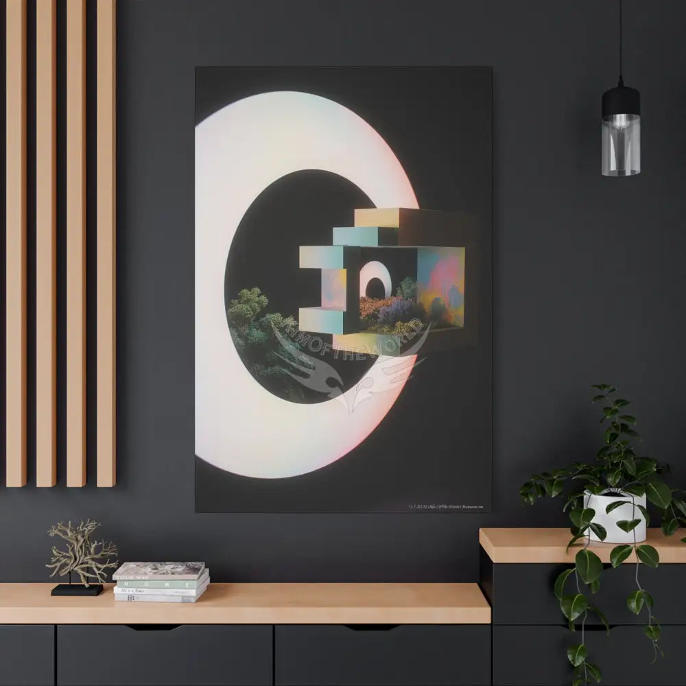 3D Block Multiverse Canvas Print — Dimensional Wall Art Canvas