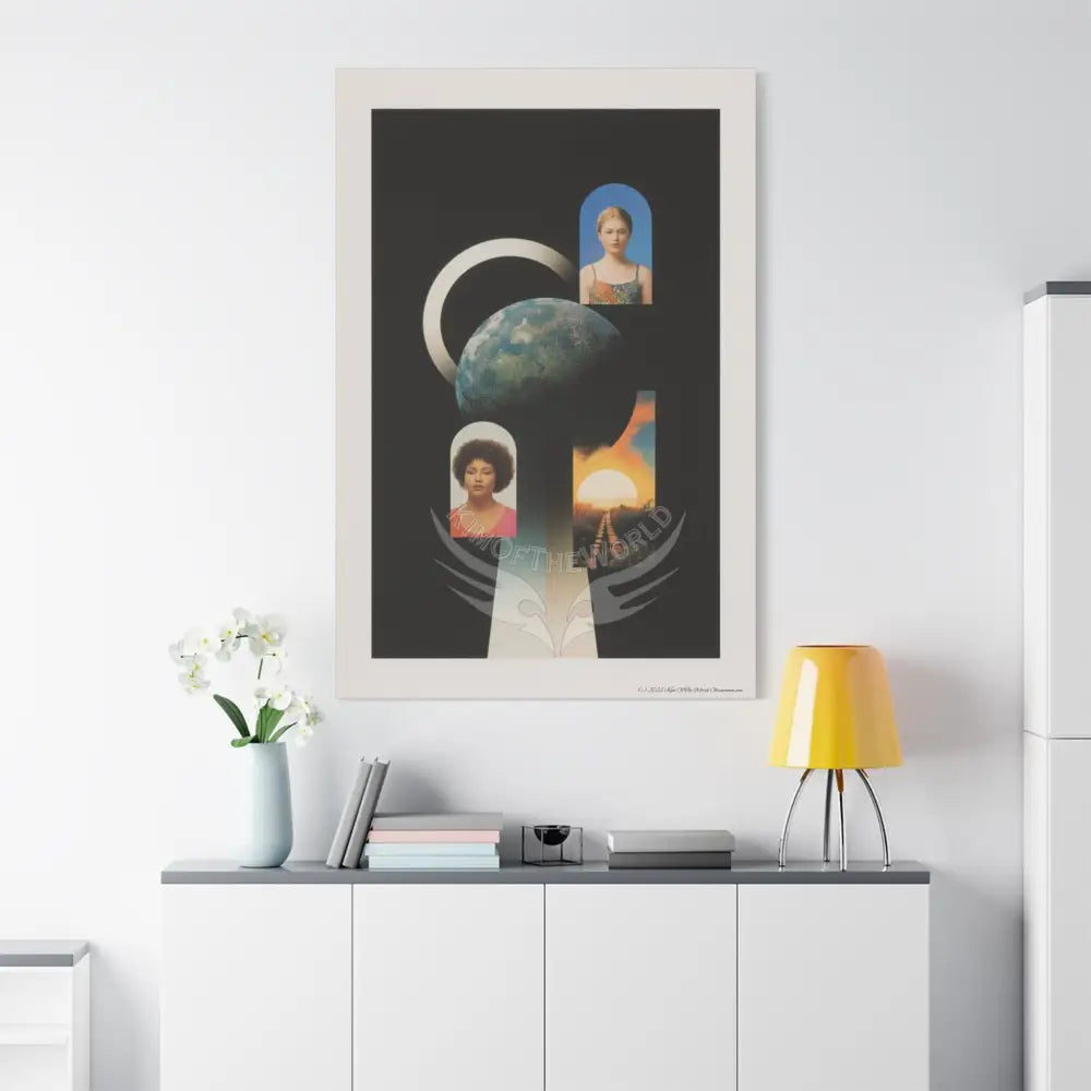 3D Block Multiverse Canvas Print — Dimensional Wall Art Canvas