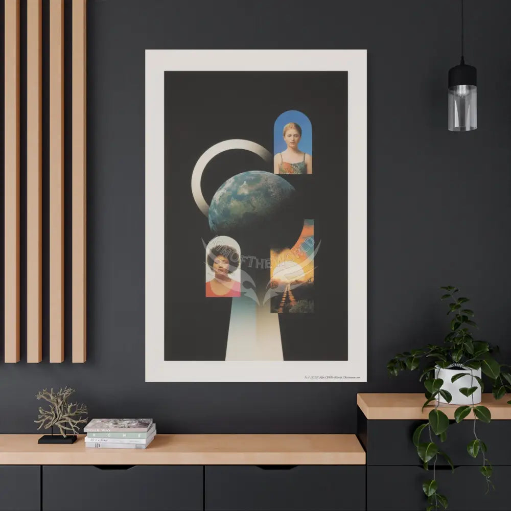 3D Block Multiverse Canvas Print — Dimensional Wall Art Canvas