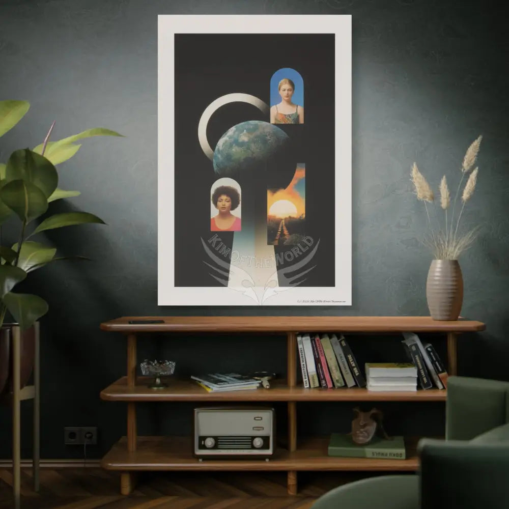 3D Block Multiverse Canvas Print — Dimensional Wall Art Canvas