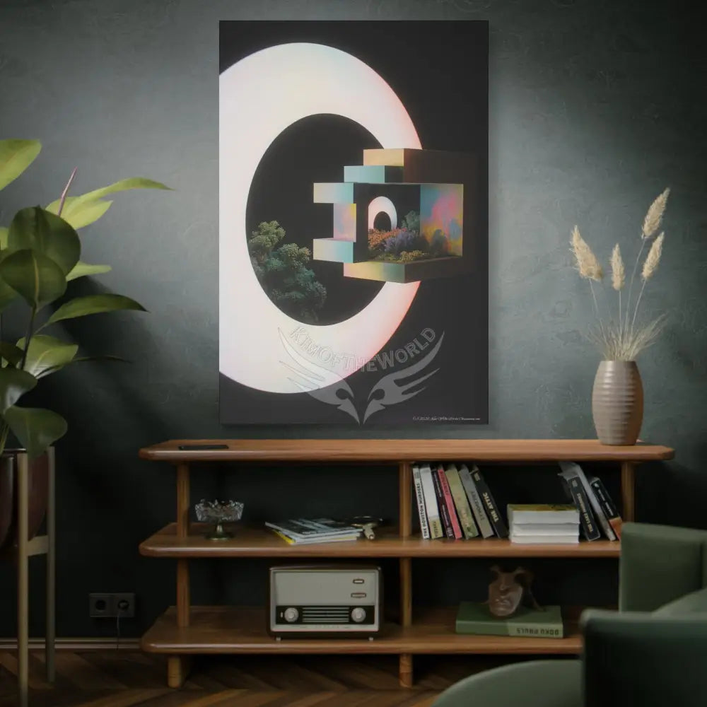 3D Block Multiverse Canvas Print — Dimensional Wall Art Canvas