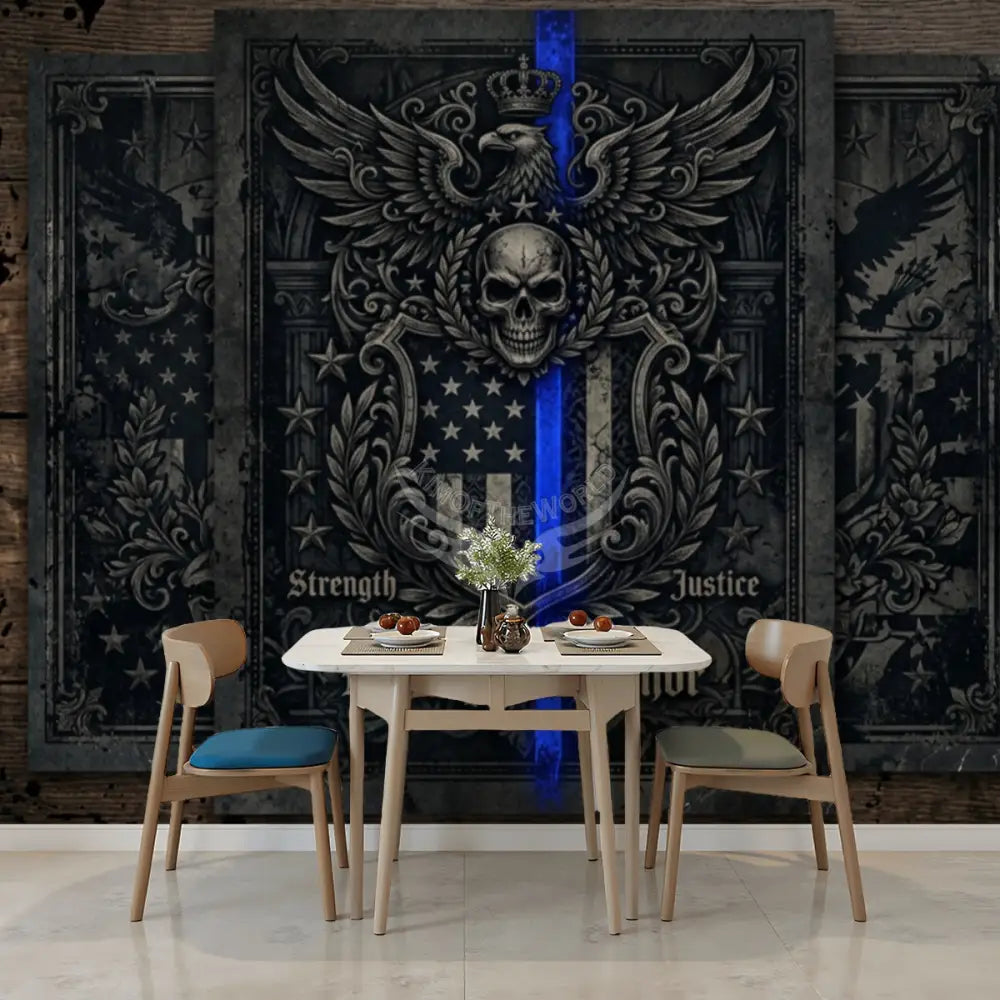 3D Blue and Green Celtic Design Unpasted Mural Wallpaper 144’’x100’’ 144’’x100’’ Wall Coverings