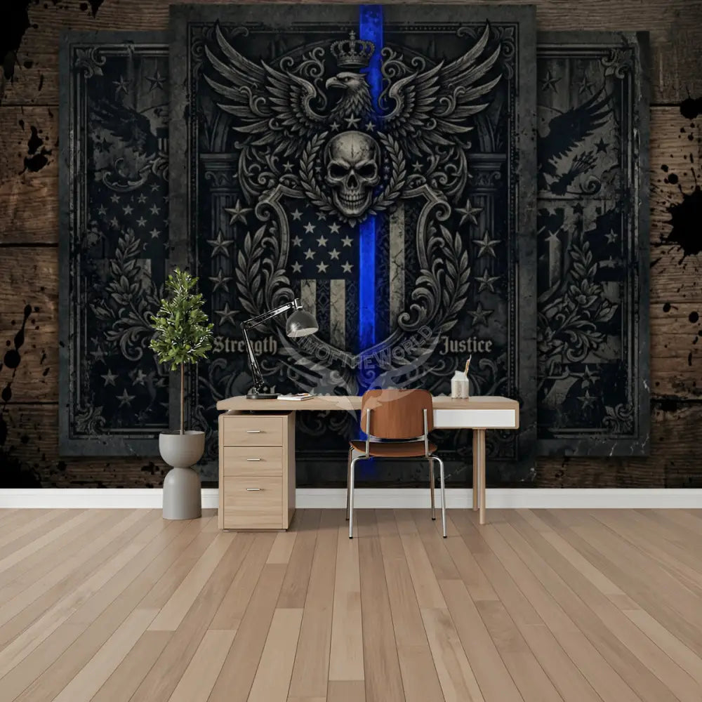 3D Blue and Green Celtic Design Unpasted Mural Wallpaper 144’’x100’’ 144’’x100’’ Wall Coverings