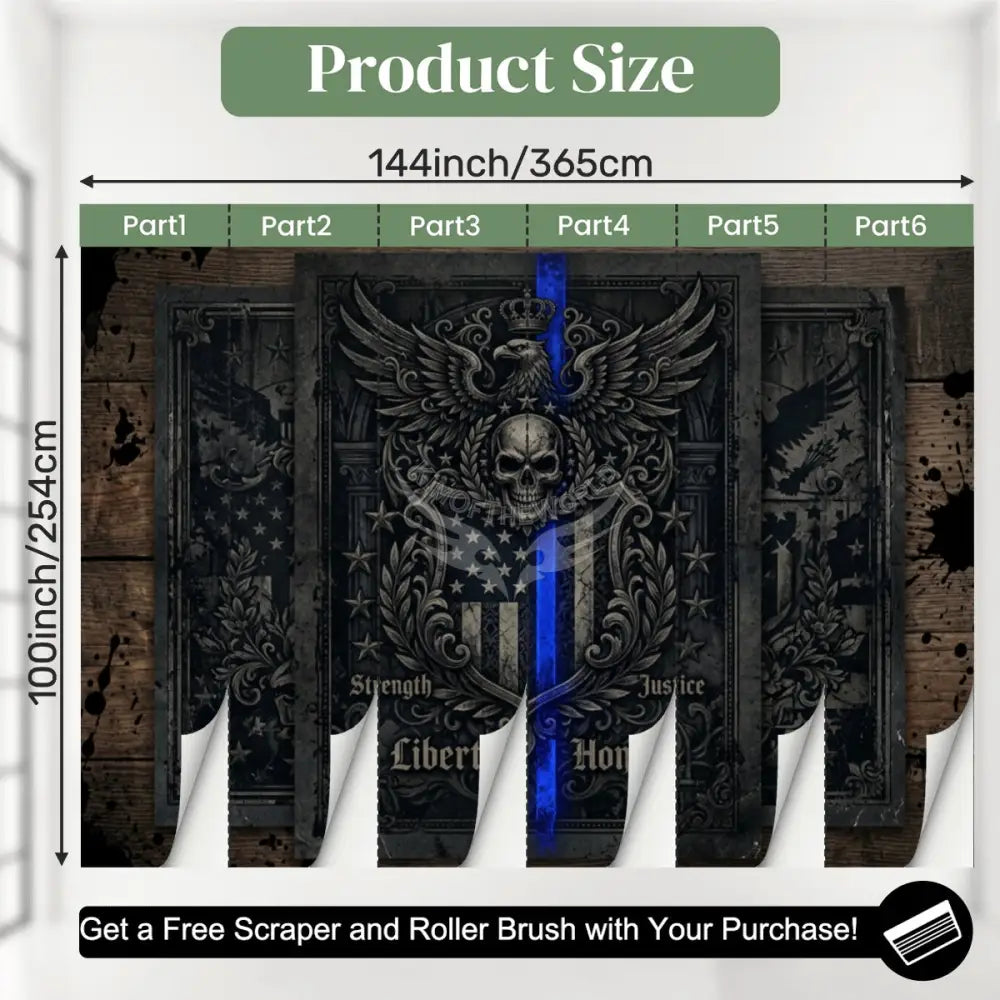 3D Blue and Green Celtic Design Unpasted Mural Wallpaper 144’’x100’’ 144’’x100’’ Wall Coverings