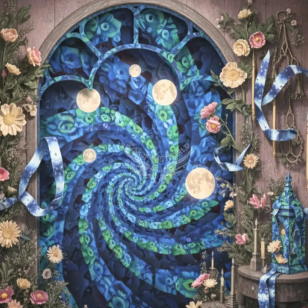 3D Blue Ribbon Dream Unpasted Mural Wallpaper 144’’x100’’ - 144’’x100’’ - Wall Coverings