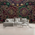 3D Burgundy Purple Peppers Unpasted Mural Wallpaper 144’’x100’’ 144’’x100’’ Wall Coverings