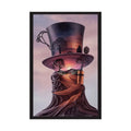3D Celestial Gothic Top Hat Floral Art Poster — Surreal Blender Sculpture Print 20″ x 30″ (Vertical) / Semi Glossy