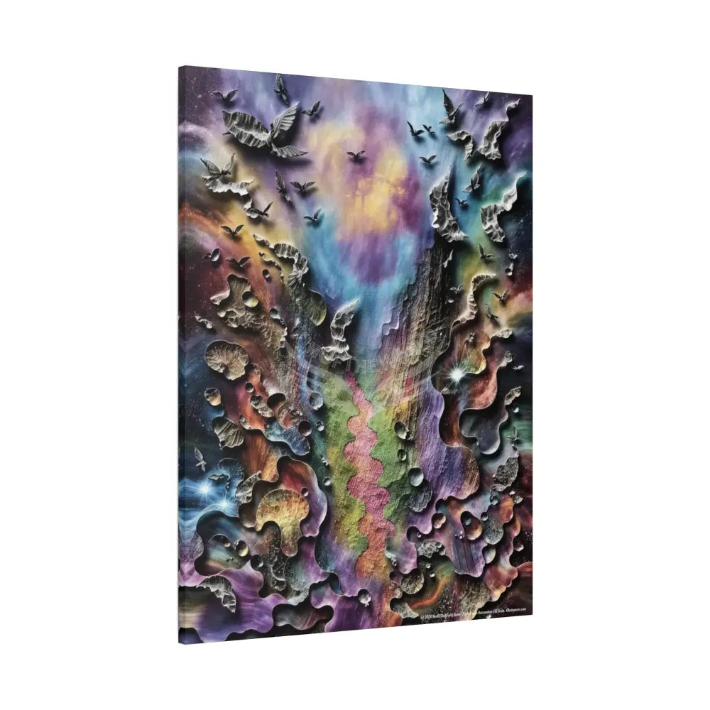 3D Color Abstract Fantasy Matte Canvas Art — Colorful Print 36’’ x 48’’ (Vertical) / 1.25’’ Canvas