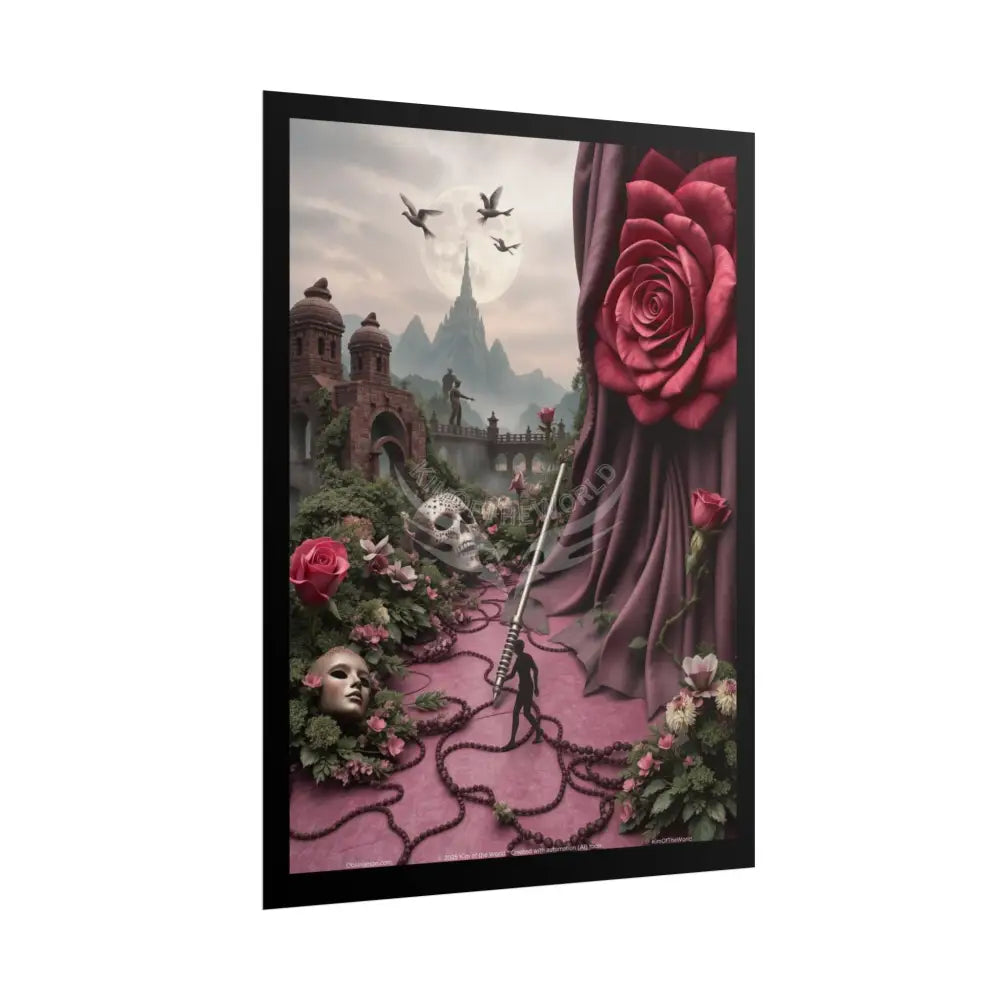 3D Cottage Eyemask Art Print - Rolled Poster Poster