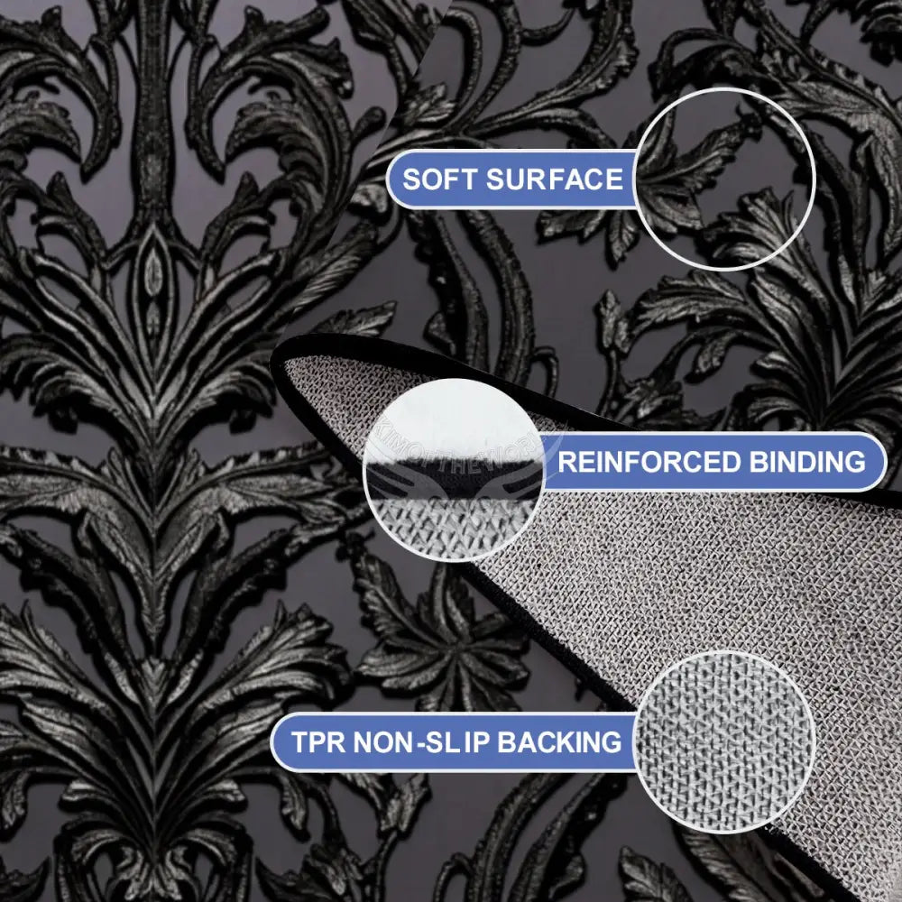 3D Damask Large Area Rug Floor Carpet 8x5.3 - 120’’x96’’ - Rugs & Mats