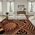 3D Dark Copper Bronze Multi Checkerboard Print - Large Area Rug Floor Carpet (4:3) 144’’x108’’ Rugs & Mats