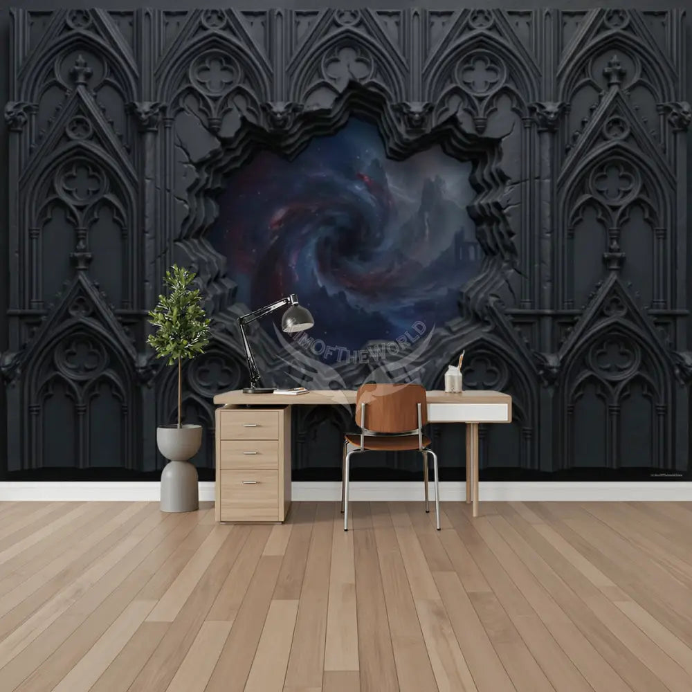 3D Dark Gothic Cosmic Unpasted Mural Wallpaper 144’’x100’’ 144’’x100’’ Wall Coverings