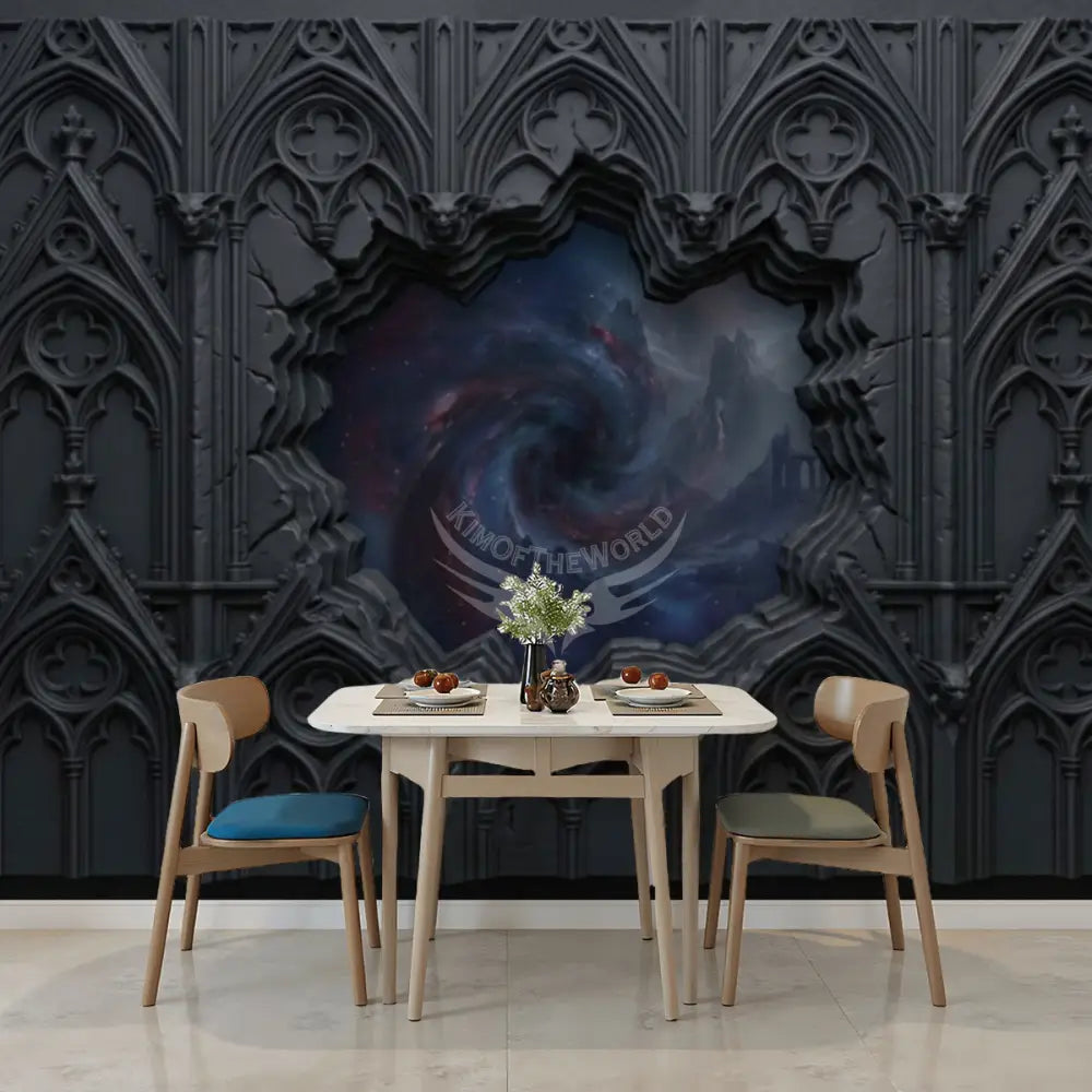3D Dark Gothic Cosmic Unpasted Mural Wallpaper 144’’x100’’ 144’’x100’’ Wall Coverings