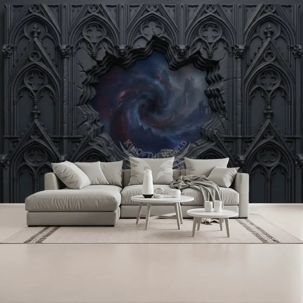 3D Dark Gothic Cosmic Unpasted Mural Wallpaper 144’’x100’’ 144’’x100’’ Wall Coverings