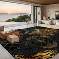 3D Dark Gothic Tiger and Leopard Print - Large Area Rug Floor Carpet 10 ft x 8 ft 120’’x96’’ Rugs & Mats