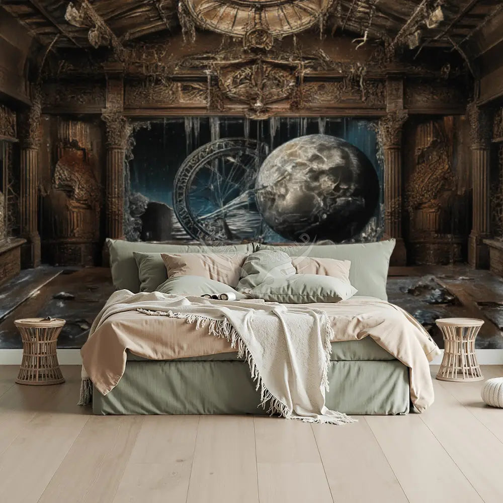 3D Dark Gothic Unpasted Mural Wallpaper 144’’x100’’ 144’’x100’’ Wall Coverings