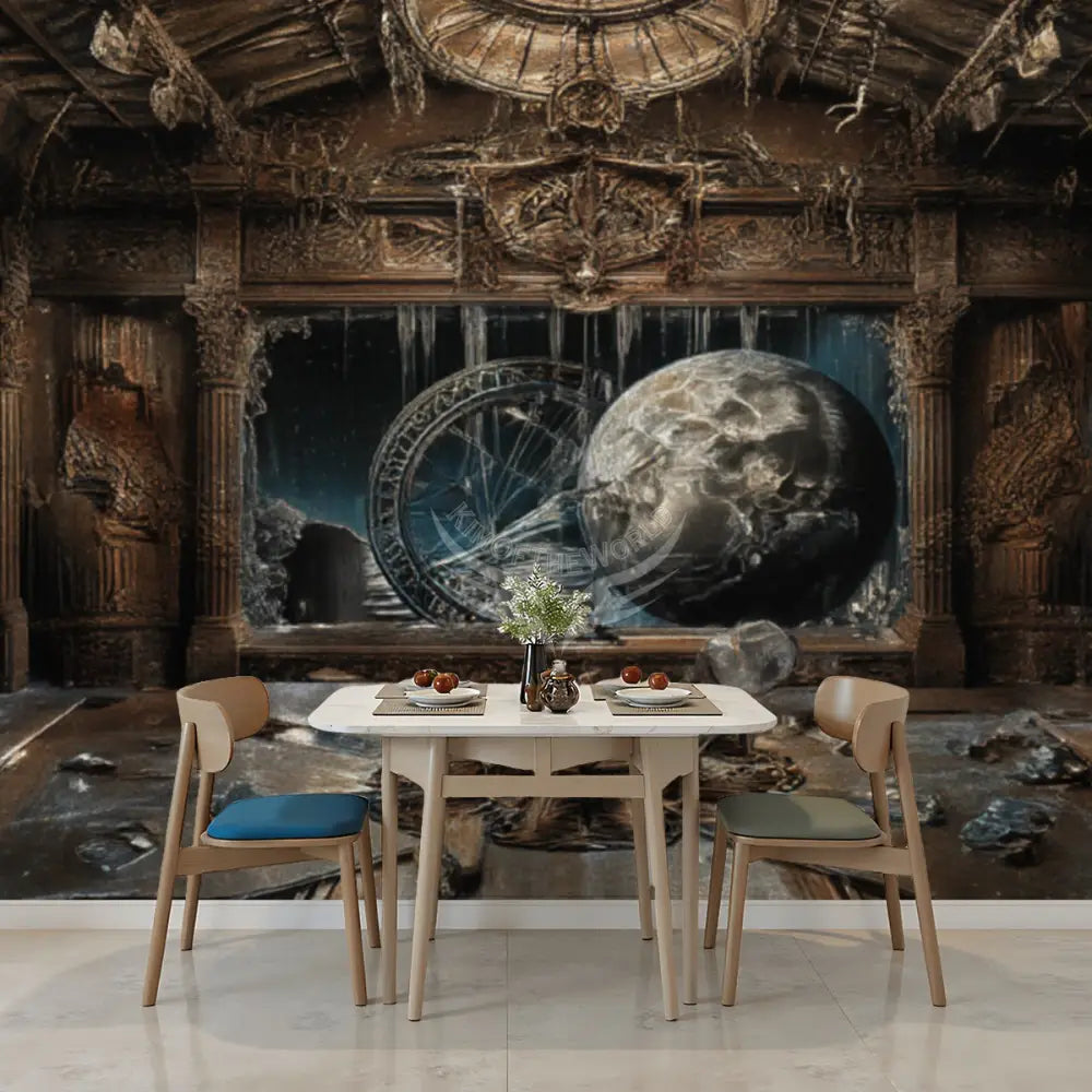 3D Dark Gothic Unpasted Mural Wallpaper 144’’x100’’ 144’’x100’’ Wall Coverings