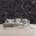 3D Dark Steampunk Moon Unpasted Mural Wallpaper 144’’x100’’ - 144’’x100’’ - Wall Coverings