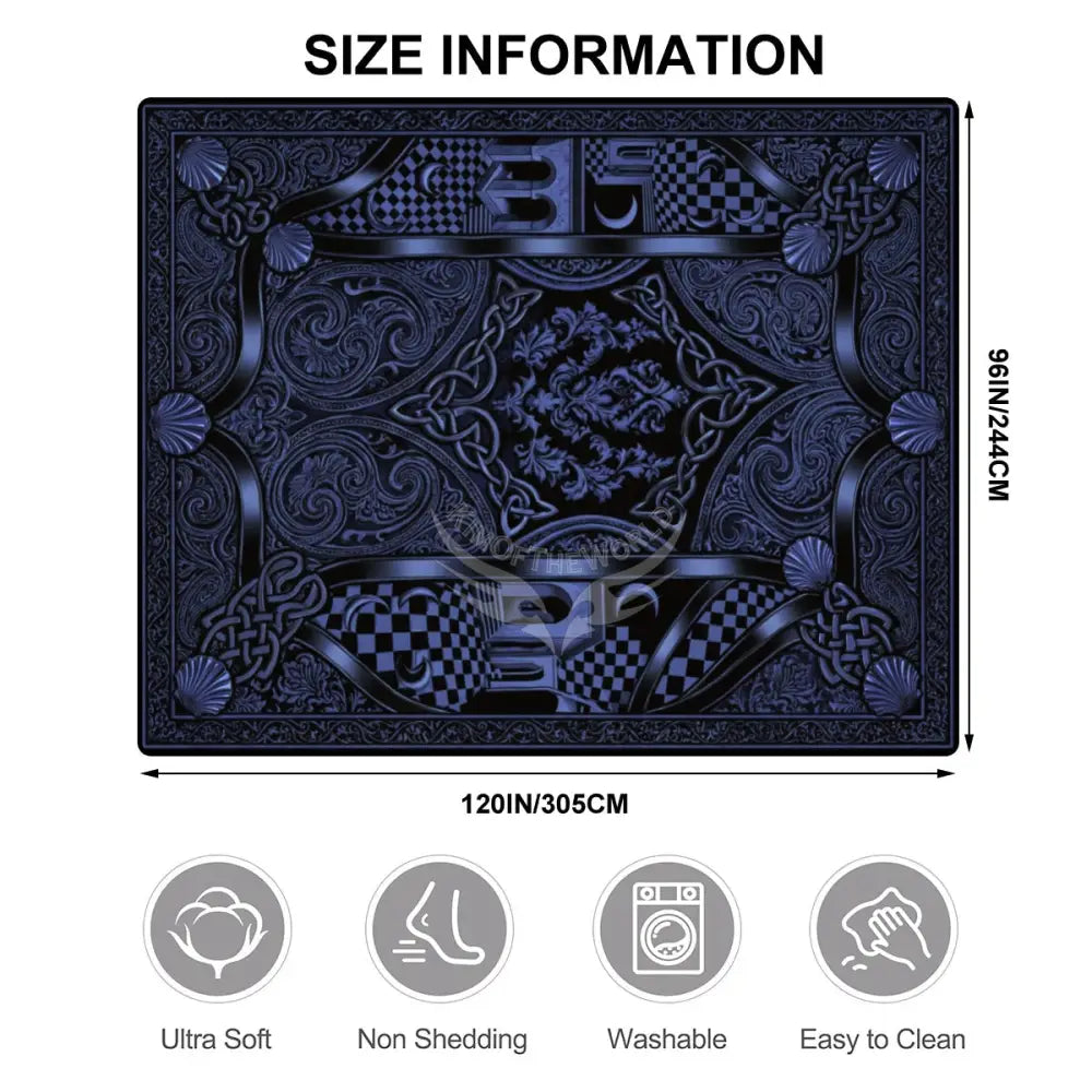 3D Deep Blue Wonderland Large Area Rug Floor Carpet 10x8 - 120’’x96’’ - Rugs & Mats