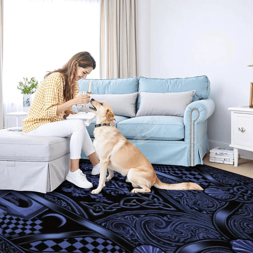 3D Deep Blue Wonderland Large Area Rug Floor Carpet 10x8 - 120’’x96’’ - Rugs & Mats