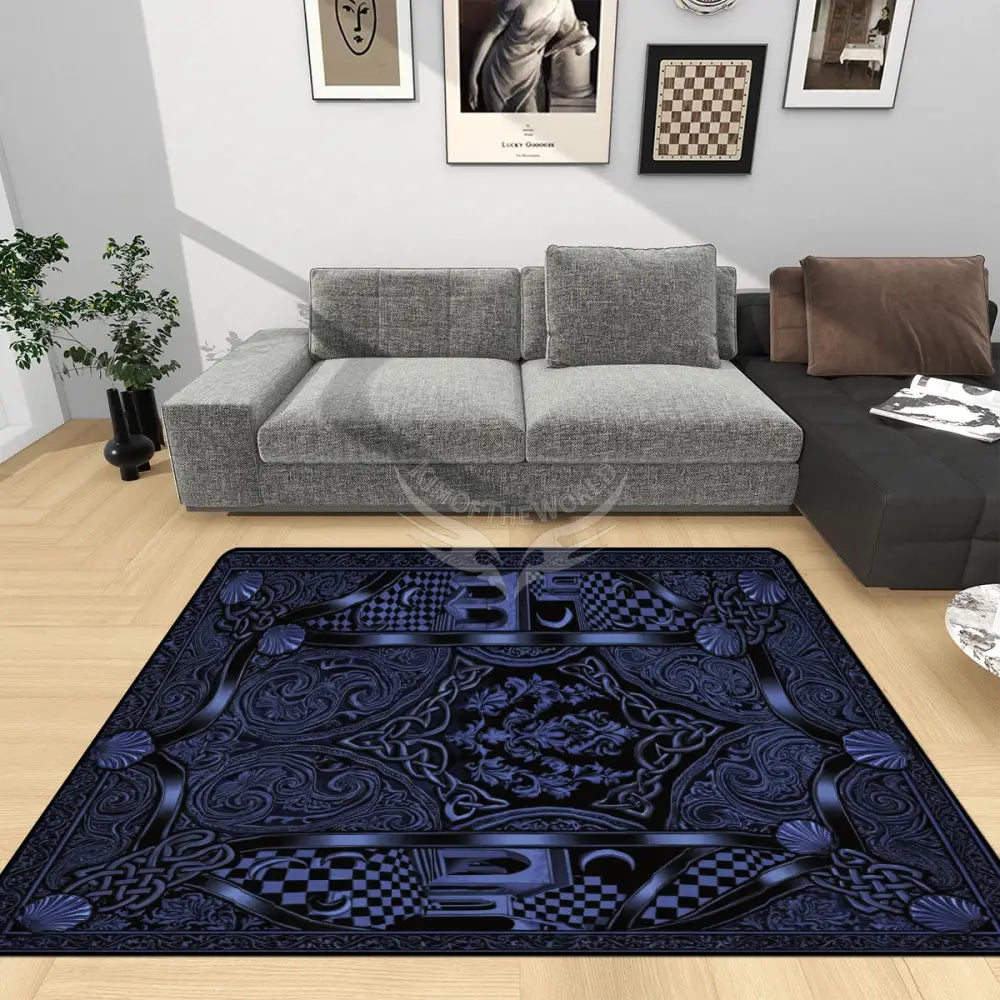 3D Deep Royal Blue Wonderland Small Area Rug Floor Carpet 8x5.3 - 96’’x64’’ - Rugs & Mats