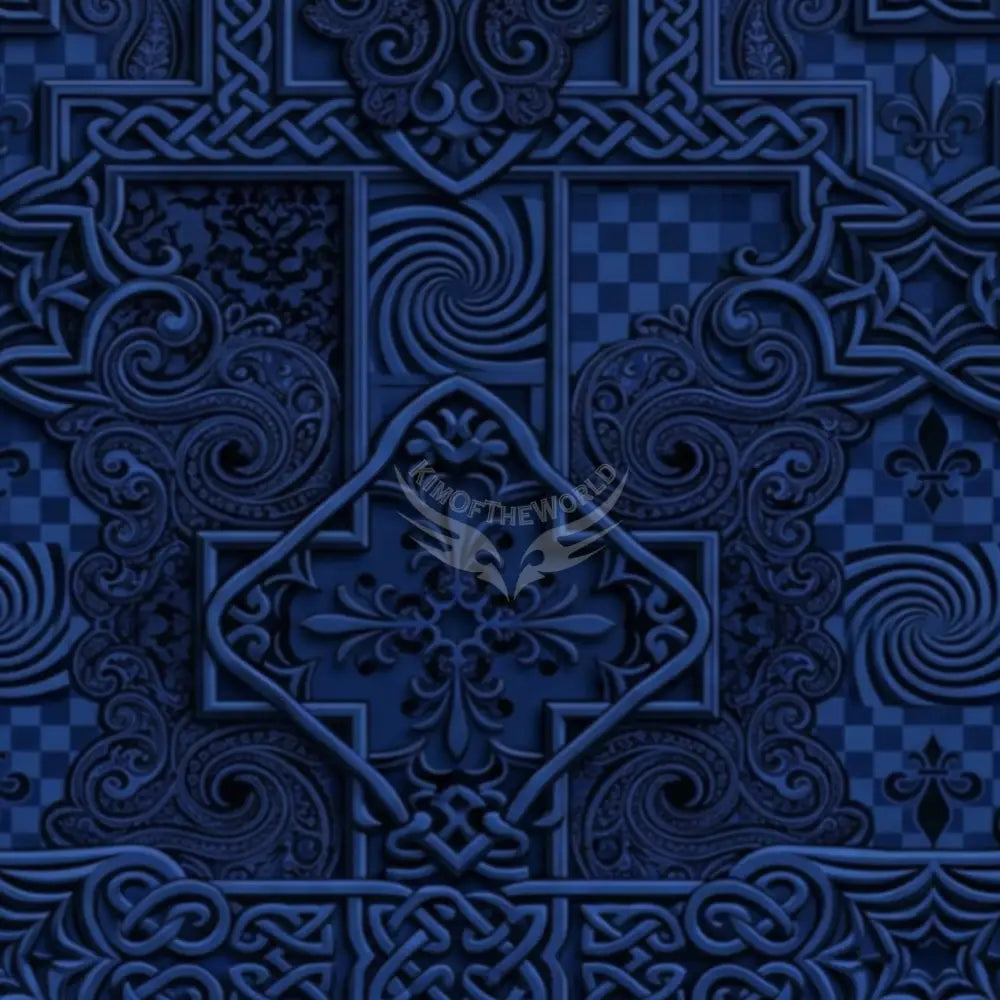 3D Deep Royal Celtic Unpasted Mural Wallpaper 144’’x100’’ 144’’x100’’ Wall Coverings