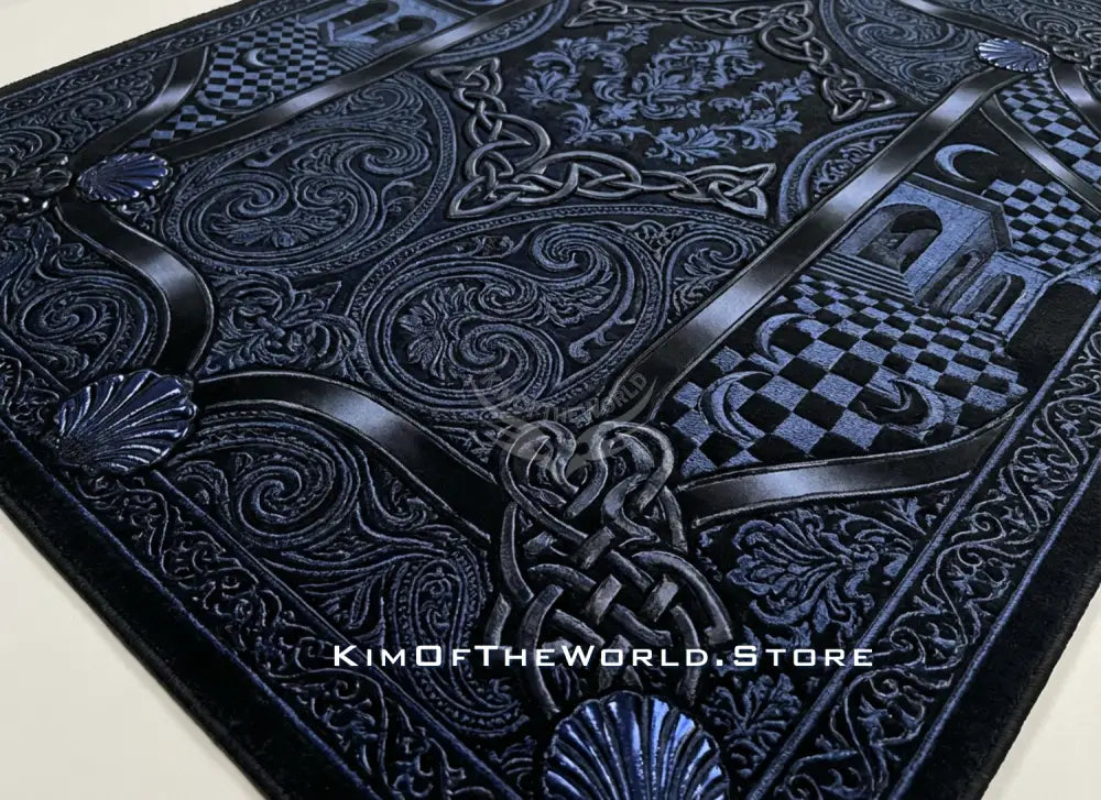 3D Deep Royal Navy Wonderland 8x5 Area Rug Floor Carpet 8x5.3 - 96’’x64’’ - Rugs & Mats