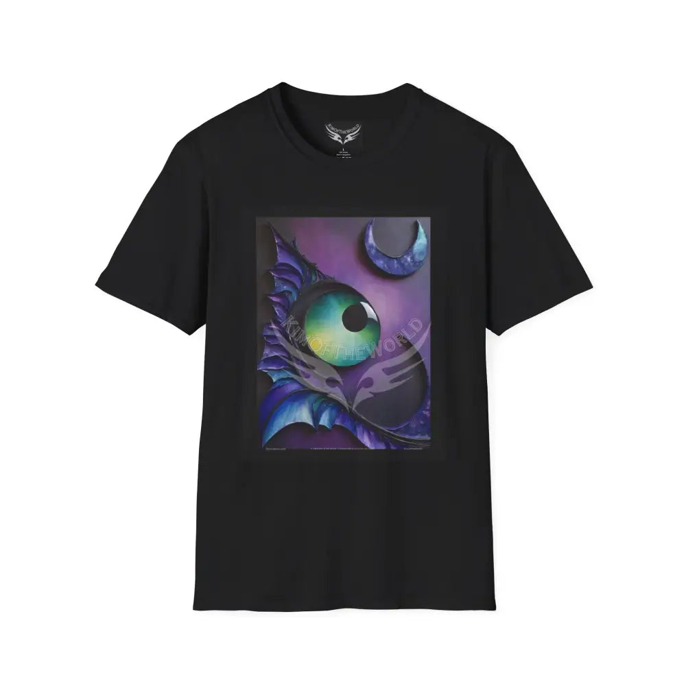 3D Eye Oil Painting - Softstyle T-Shirt Black / XS T-Shirt