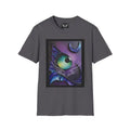 3D Eye Oil Painting - Softstyle T-Shirt Charcoal / XS T-Shirt