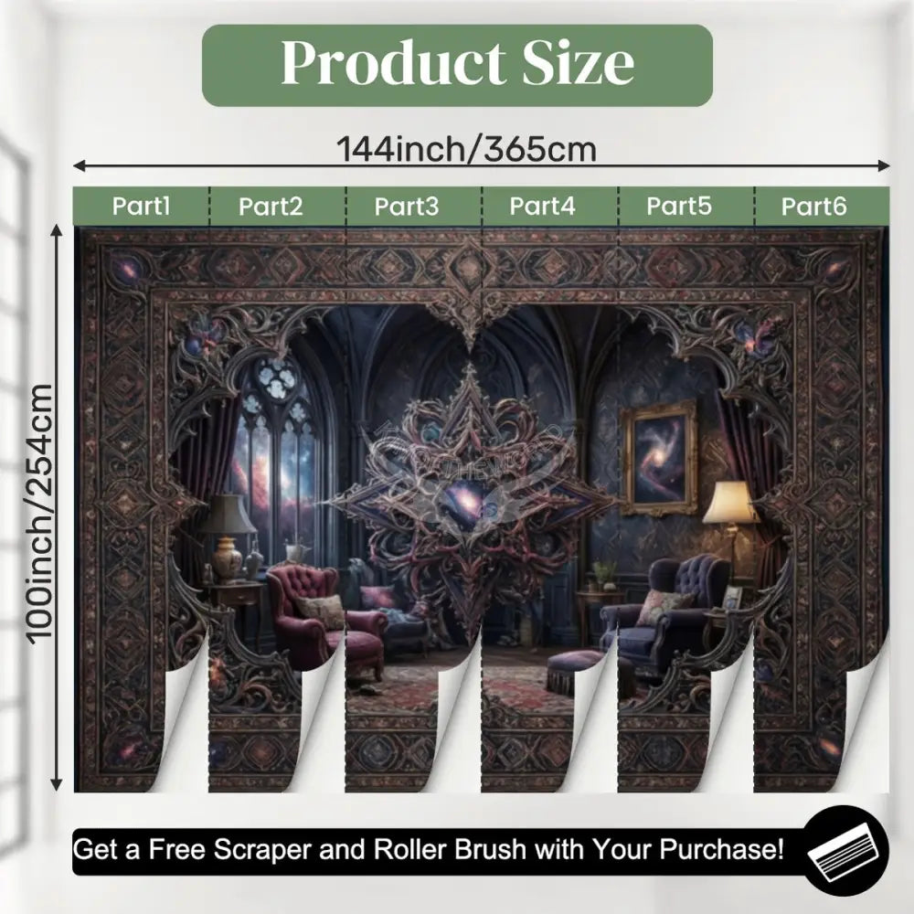 3D Fantasy Room Unpasted Mural Wallpaper 144’’x100’’ - 144’’x100’’ - Wall Coverings