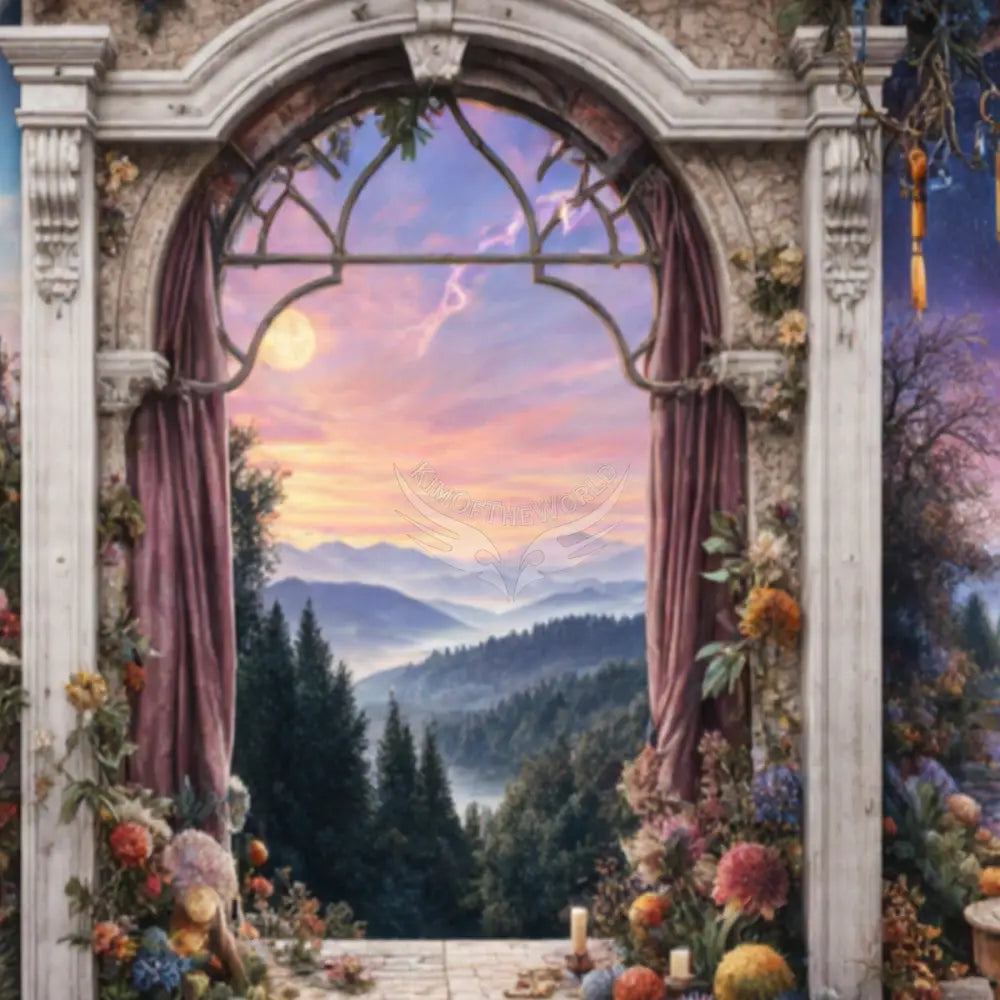 3D Fantasy Windows Unpasted Mural Wallpaper 144’’x100’’ - 144’’x100’’ - Wall Coverings