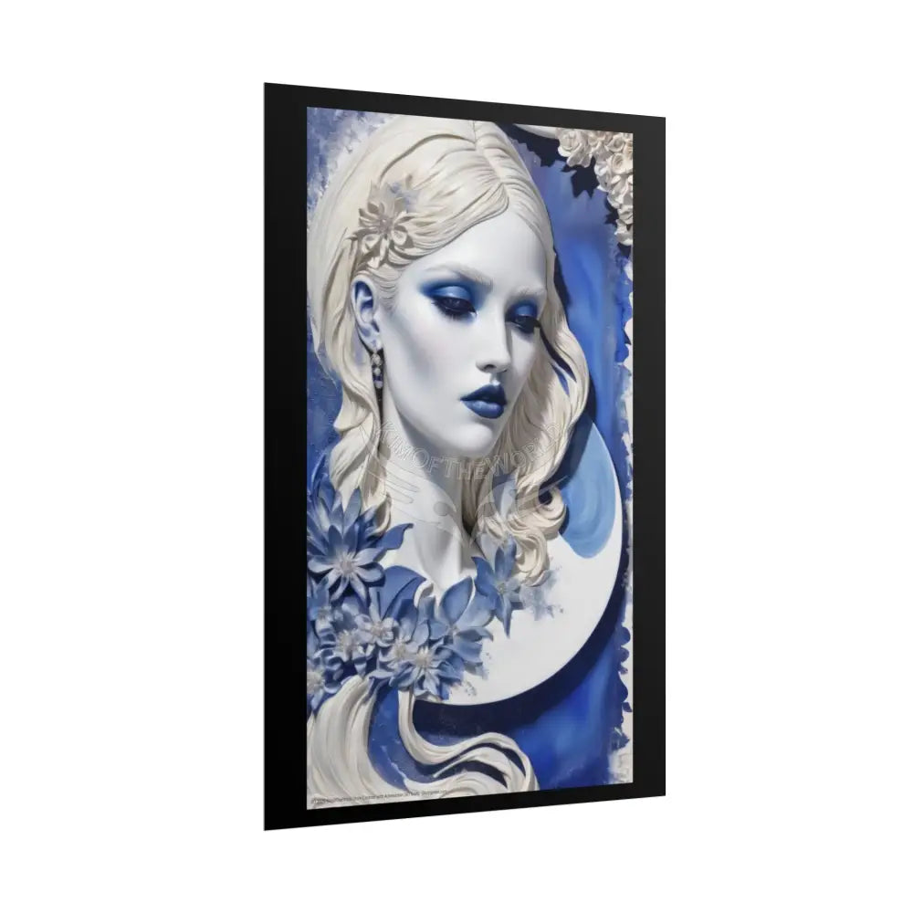 3D Fashion Advertising Art Rolled Poster — Deep Color-Coordinated Magazine Art Poster