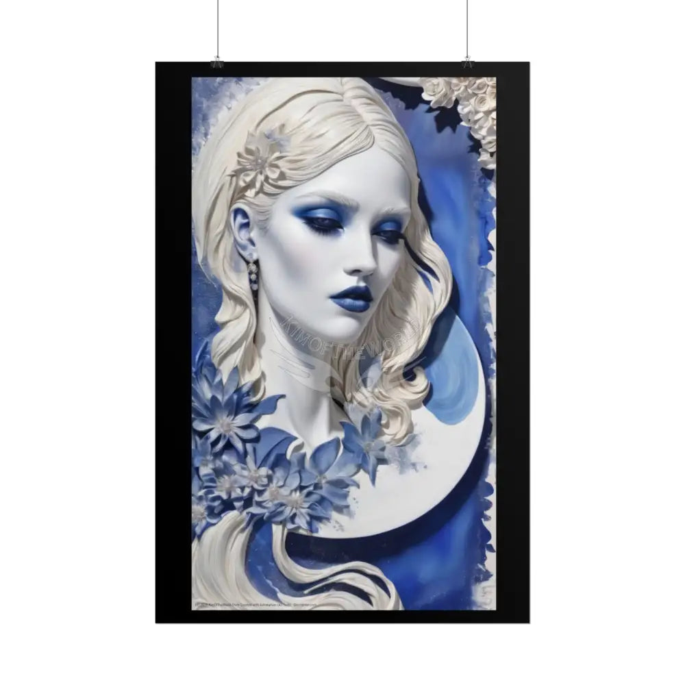 3D Fashion Advertising Art Rolled Poster — Deep Color-Coordinated Magazine Art Poster