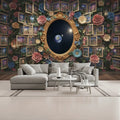3D Floral and Multi Windows Unpasted Mural Wallpaper 144’’x100’’ - 144’’x100’’ - Wall Coverings
