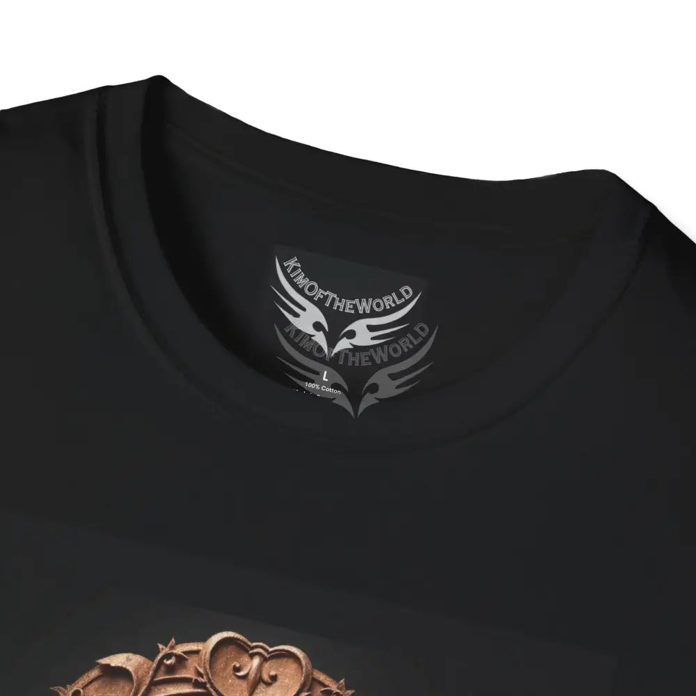 3D Floral Badge & Sword - Softstyle T-Shirt T-Shirt