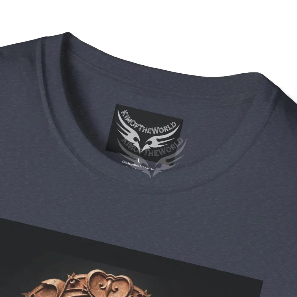3D Floral Badge & Sword - Softstyle T-Shirt T-Shirt
